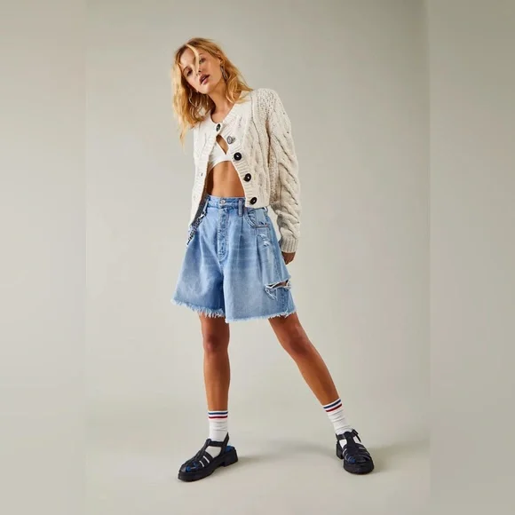 Free People Bonfire Cardigan in cream - Picture 2 of 6